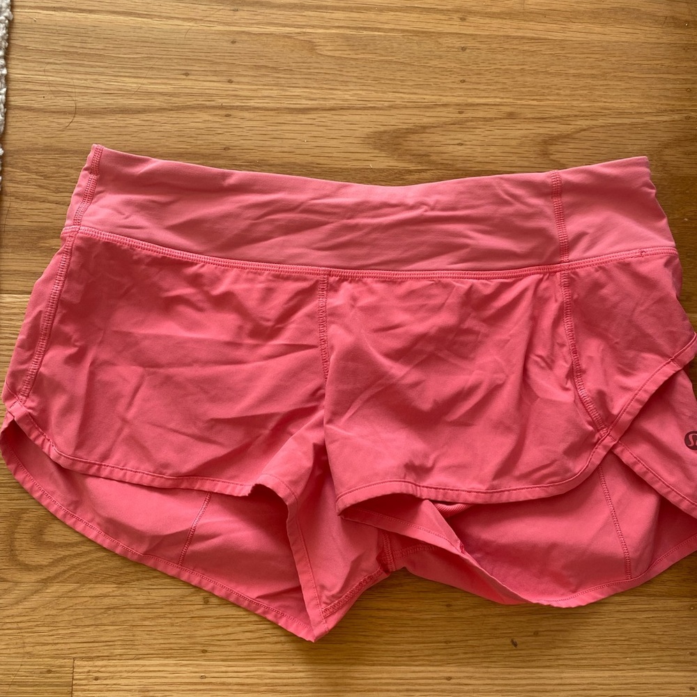 Lululemon speed up short in pink size 8